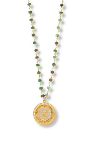 Chrysoprase Long Necklace - Amanda Marcucci 