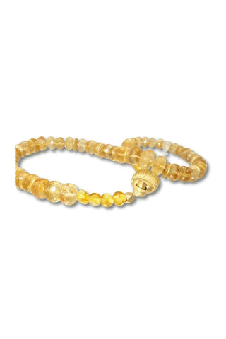 Citrine Collar with Scarab Pendant Clasp - Amanda Marcucci 