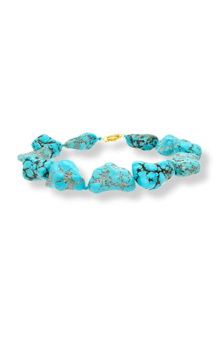 Large Turquoise Nugget Necklace - Amanda Marcucci 