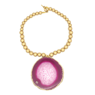 Pink Agate 4 Necklace - Amanda Marcucci 