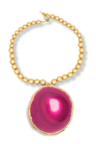 Pink Agate Necklace - Amanda Marcucci 