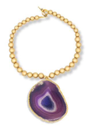 Purple Agate Necklace - Amanda Marcucci 