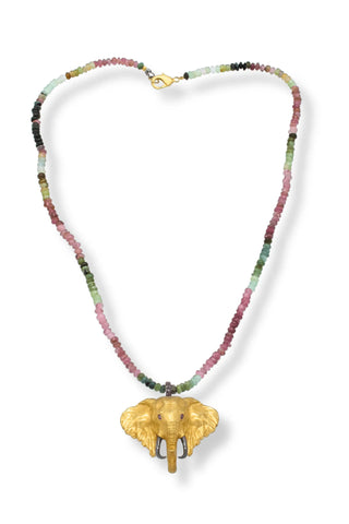 Tourmaline Gold Elephant - Amanda Marcucci 