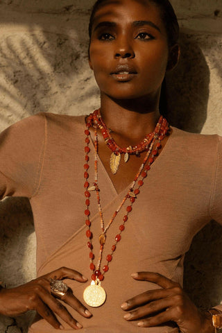 Carnelian Maya Necklace - Amanda Marcucci 